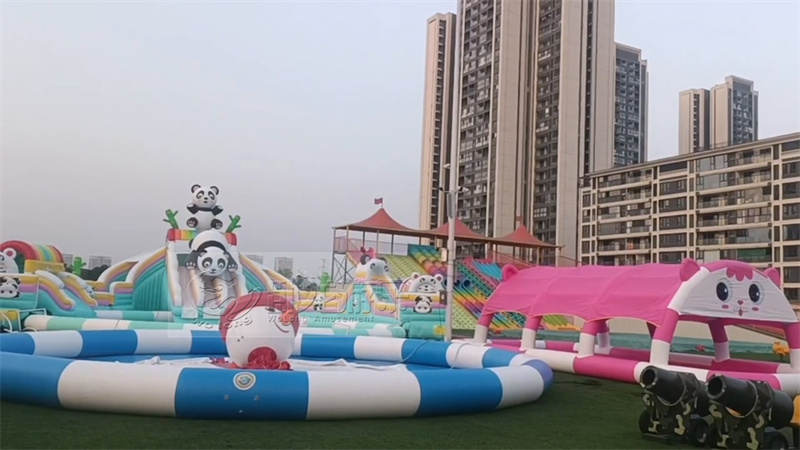 鄭州臥龍新品熊貓水樂園，多地成功安